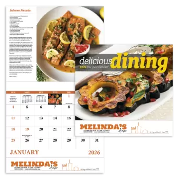 Delicious Dining Wall Calendar - Stapled